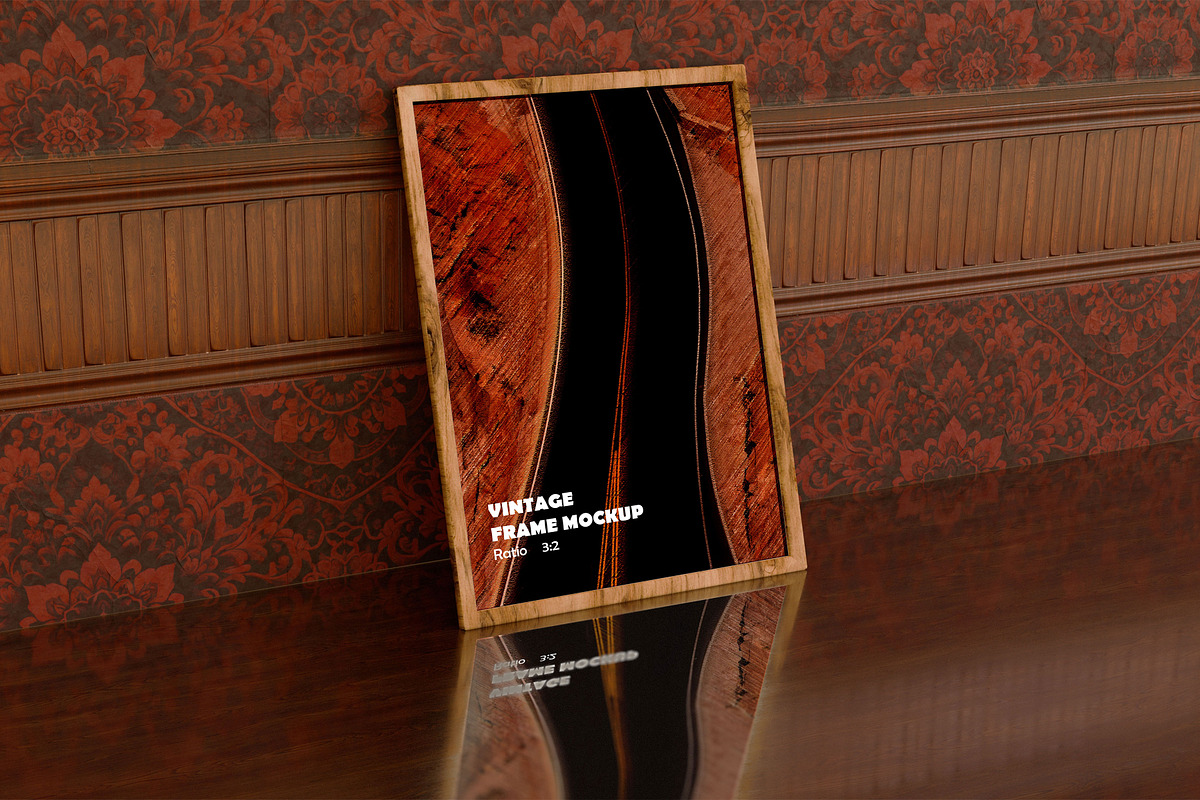 Vintage Frame Mockup 3:2 Ratio, a Household Mockup by Mehedi Hasan (Photo 2 of 4)