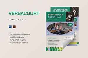 Versacourt - Flyer Template, a Flyer Template by StreaksideStd