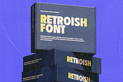Retroish Display Typeface, a Sans Serif Font by graphicook (Thumbnail 9 of 10)