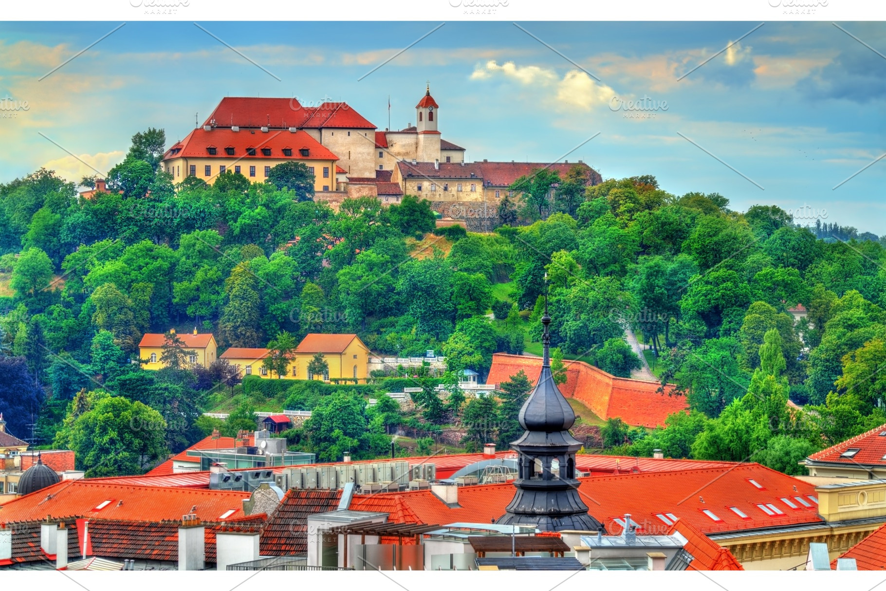 View of Spilberk Castle in Brno, Czech Republic, an Architecture Photo by Leonid Andronov
