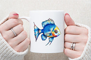 Cute Summer Undersea Clipart, an Illustration by Sublimation Artist (Thumbnail 5 of 6)