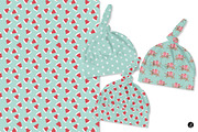 Christmas Dachshund Patterns, an Illustration by Andrea Liesert (Thumbnail 3 of 7)