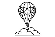 Hot Air Balloon Silhouette Bundle, an Object Illustration by Gaye Art (Thumbnail 27 of 31)