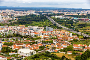 View of almada city near lisbon portugal stock photo containing almada and, an Architecture Photo by Leonid Andronov