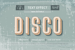 5 Music 80s Editable Text Effects