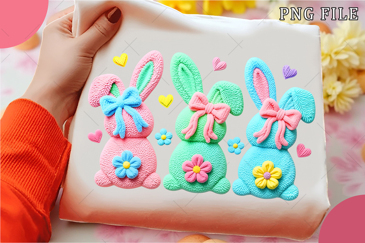 Crochet Easter Bunny Png Yarn Easter, an Illustration by OK Design (Photo 1 of 6)