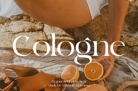 Cologne - Elegant & Modern Serif, a Serif Font by mikhailakiyama