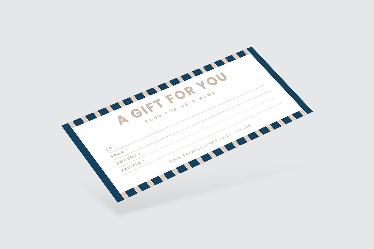 Modern Gift Certificate Template, a Card Template by Amit Debnath (Photo 2 of 3)