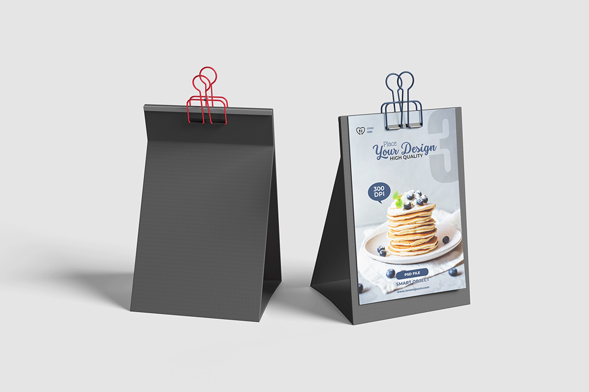 Modern Table Tent Mockup, an Advertising Mockup by bimockup (Photo 5 of 6)