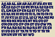 Sticker Access - Dripping Font, a Symbol Font by 177Studio (Thumbnail 8 of 8)