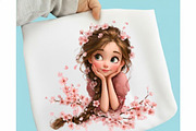 Whimsical Quirky Girl Clipart, an Illustration by designcity5 (Thumbnail 5 of 5)
