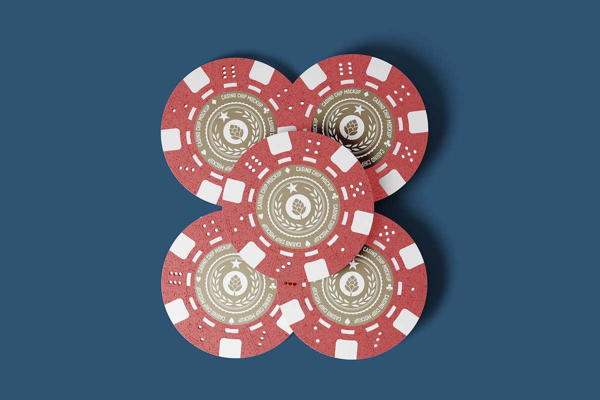 Set Casino Tokens Mockup, a Product Mockup by OneVectorStock (Photo 11 of 13)