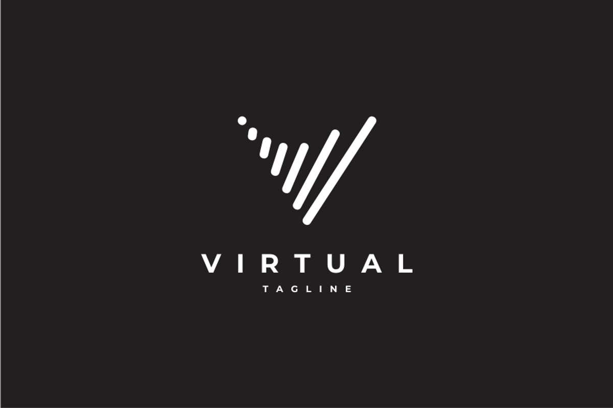 Virtual Letter V Logo Design, a Branding & Logo Template by yopie (Photo 3 of 4)