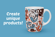 Set of underwater elements, an Animal Illustration by gunaonedesign (Thumbnail 2 of 6)