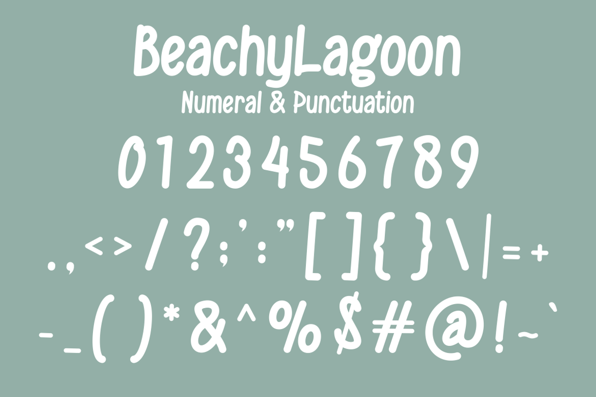 Beachy Lagoon - A Modern Handwritten, a Handwritten Font by Marvadesign (Photo 4 of 5)