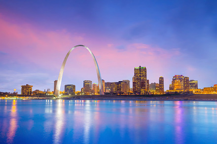 St. louis downtown at twilight, an Architecture Photo by f11photo