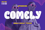 Comely - Bubble Display Font, a Script Font by AQR Studio (Thumbnail 1 of 8)