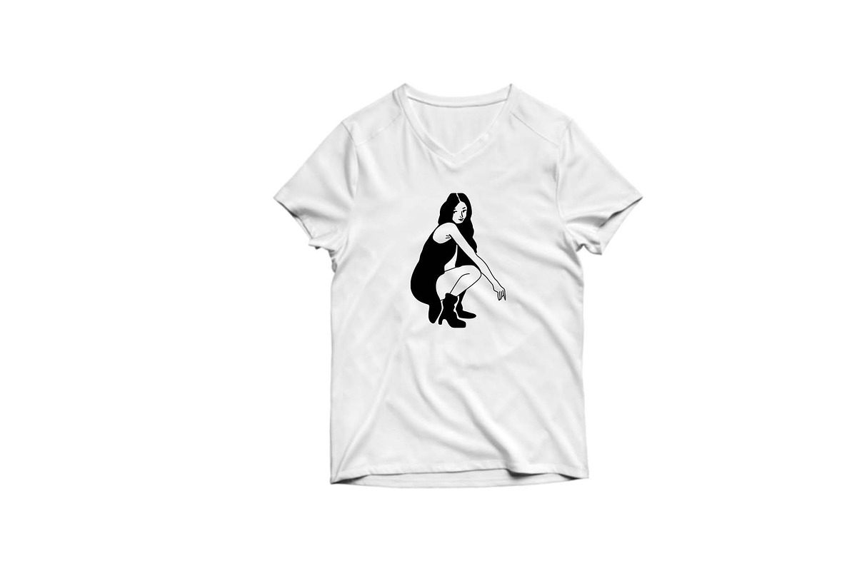 Woman Fashion Silhouette Bundle, an Illustration by MilanaTT (Photo 5 of 6)