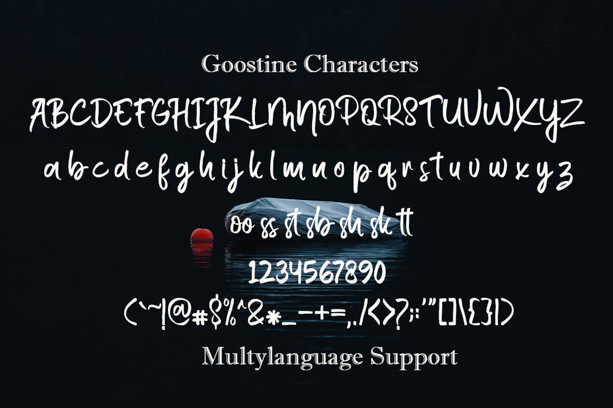 Goostine, a Handwritten Font by Akifatype. (Photo 4 of 5)
