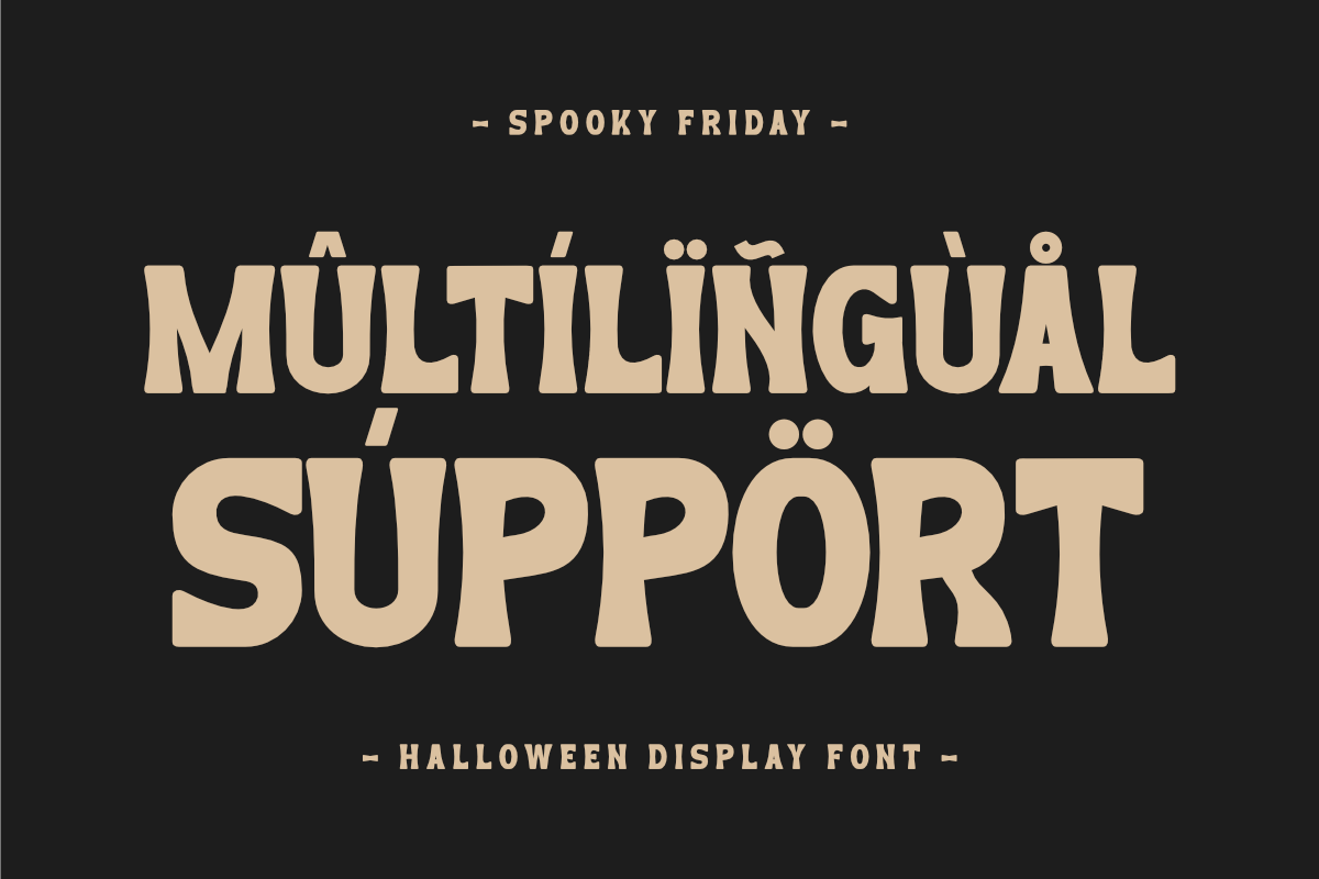 Spooky Friday - Halloween Display, a Sans Serif Font by Pian45 Studio (Photo 3 of 8)