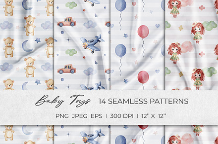 Baby Toys Seamless Patterns