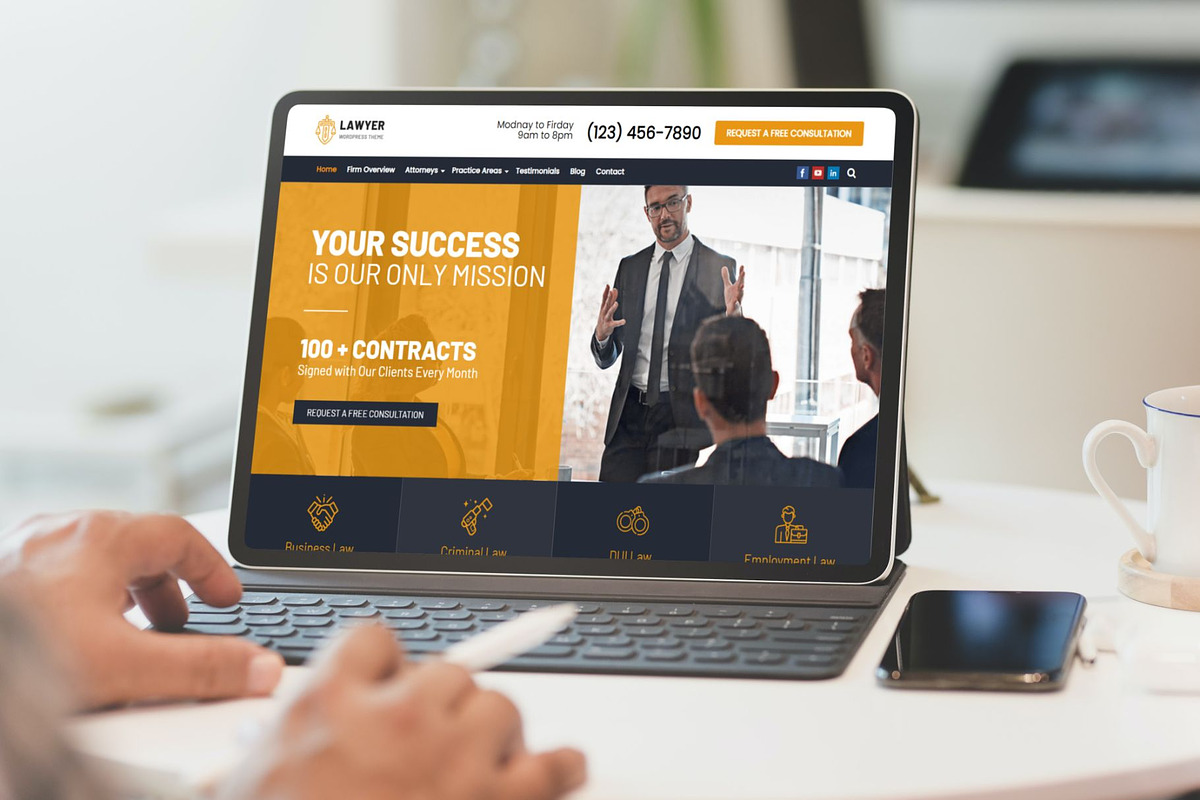 Lawyer Pro – Law Firm WP Theme, a WordPress Template by Your Theme Shop (Photo 3 of 5)