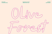 CS Sandra Dashed, a Script Font by Craft Supply Co. (Thumbnail 3 of 8)