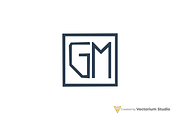 Modern GM Geometric Logo, a Branding & Logo Template by Vectorium Studio (Thumbnail 5 of 8)
