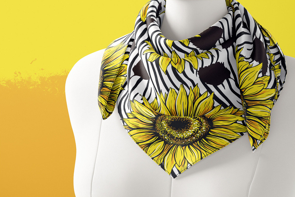 Sunflower Patterns Collection, a Pattern Graphic by ilonitta (Photo 13 of 16)