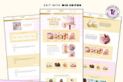 Pastel Pink Bakery Website Template, a Wix Template by Template Twist Shop (Thumbnail 3 of 10)