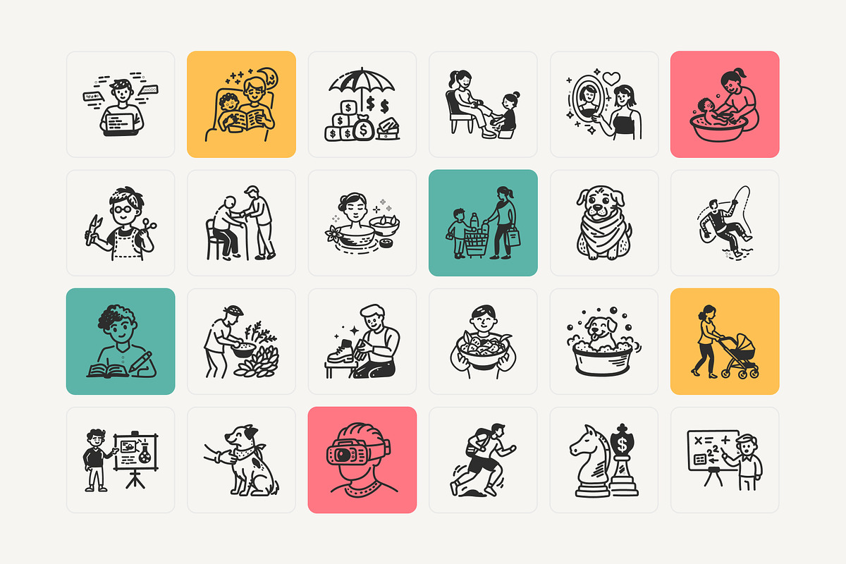 Daily Lifestyle Icon Set, a Graphic by Brickclay (Photo 6 of 12)