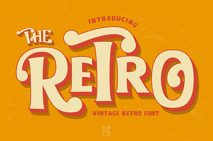 The Retro Font, a Handwritten Font by KengGraphic