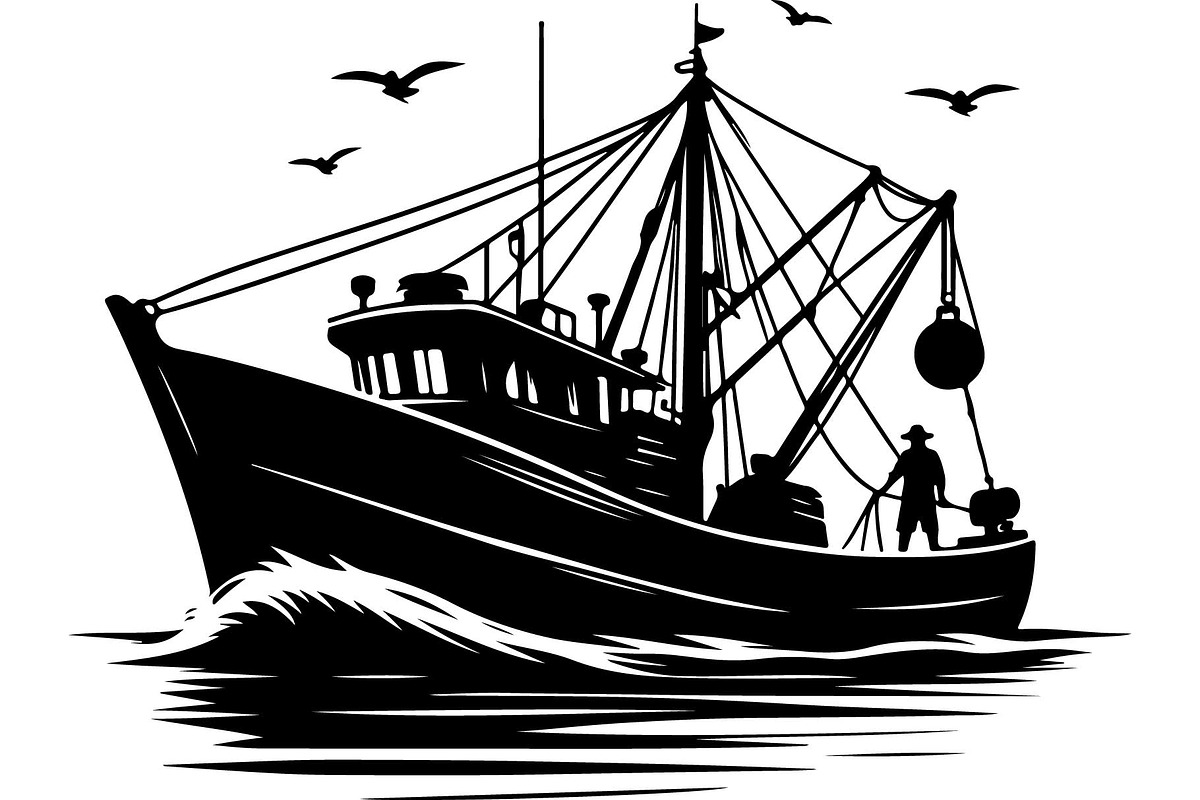 Vintage Fishing Boat Bundle, an Object Graphic by Designer_Momina (Photo 5 of 13)