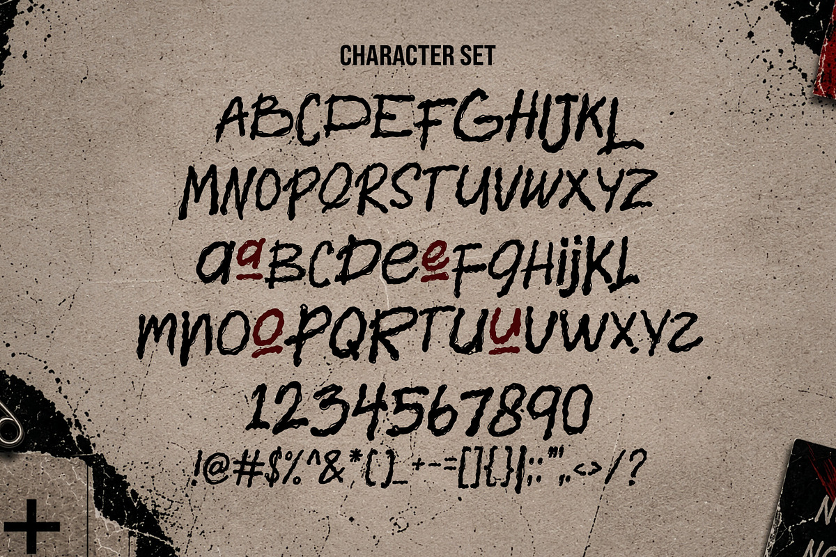 DAVENE - Distressed Display, a Handwritten Font by Hasbi Creative (Photo 2 of 9)