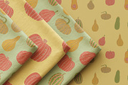 Autumn Pumpkins patterns & clipart, a Seasonal Illustration by Carpet Tapete Pretzel (Thumbnail 5 of 11)