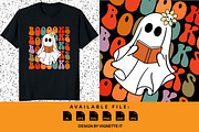 Booooks Groovy Ghost Halloween Book, an Education Illustration by Vignette.IT (Thumbnail 1 of 3)
