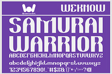 Samurai Warrior font