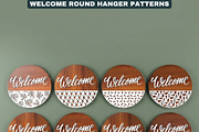 Round Door Hanger Welcome Sign Desig, a Graphic by AtacanDigital (Thumbnail 4 of 12)