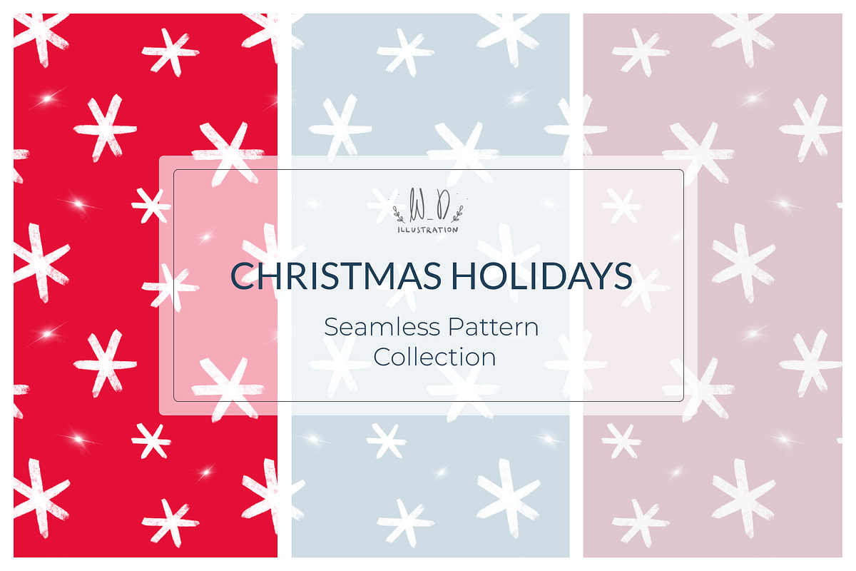 Snowflake Pattern Collection, a Pattern Graphic by WD Illustration (Photo 1 of 4)