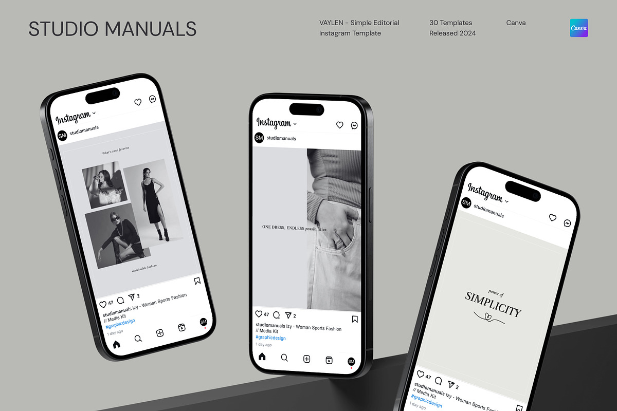VAYLEN - Simple Editorial Instagram, a Social Media Template by Studio Manuals (Photo 8 of 8)