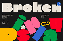 CS Broken – Bold Font