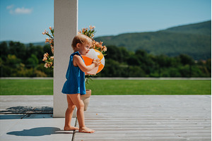 Little child enjoying outdoor, a Nature Photo by HalfPoint