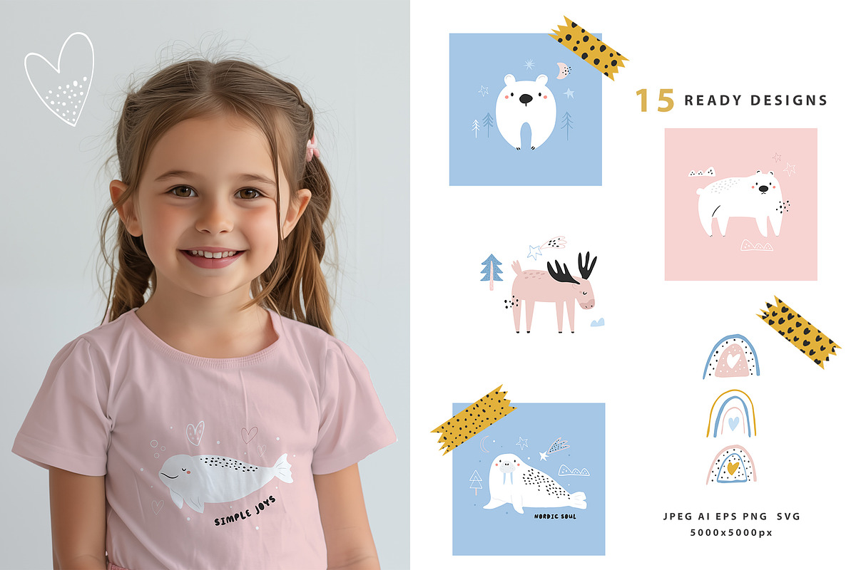 Nordic Animal Illustration, Patterns, an Animal Illustration by danceyourlife (Photo 2 of 9)