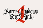 Konung Display Gothic Font, a Blackletter Font by vatesdesign (Thumbnail 3 of 5)