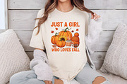 Just a Girl Who Loves Fall Halloween, an Illustration by Libby Wishes (Thumbnail 4 of 6)
