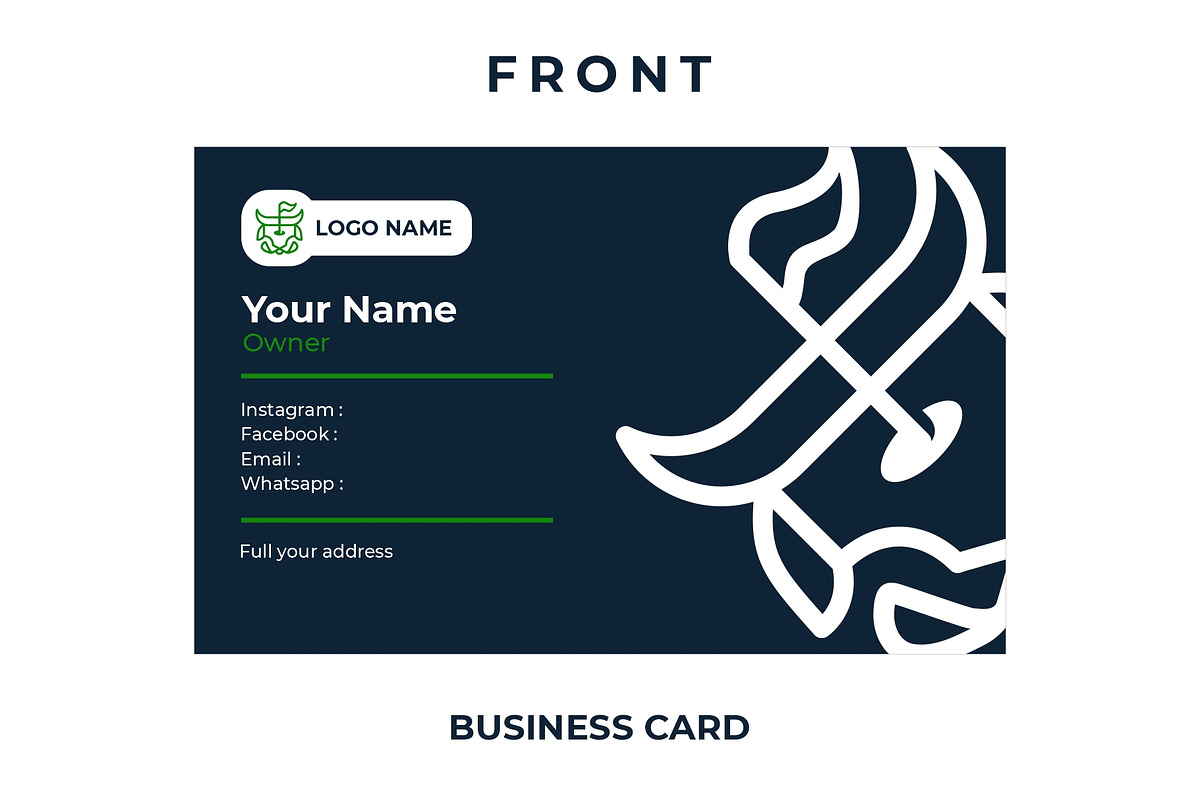 BULL GOLF LOGO, a Branding & Logo Template by krhstd (Photo 2 of 3)
