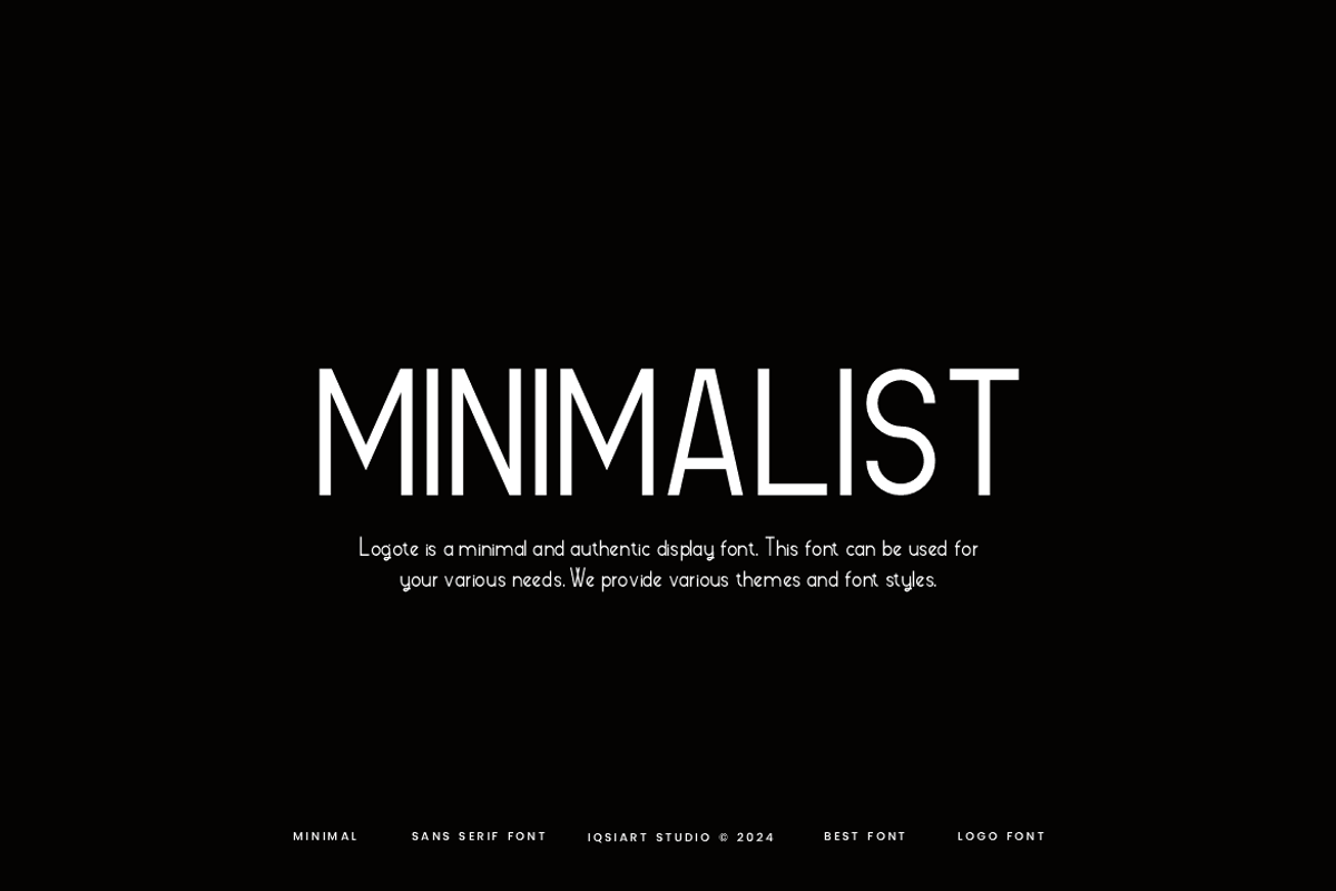 Otganty - Corporate Logo Font, a Sans Serif Font by Iqsiart Studio (Photo 4 of 7)