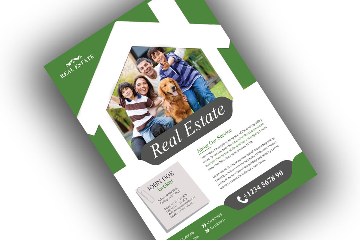 Real Estate Flye, a Flyer Template by TheGraphicsWorld (Photo 2 of 3)