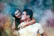 Watercolor Mixed Art Painting, an Action Add-On by Photoshop Action (Thumbnail 7 of 17)