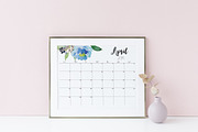 Large Calendar 2019 Printable PDF, a Stationery Template by EasyLifePlanners (Thumbnail 7 of 11)